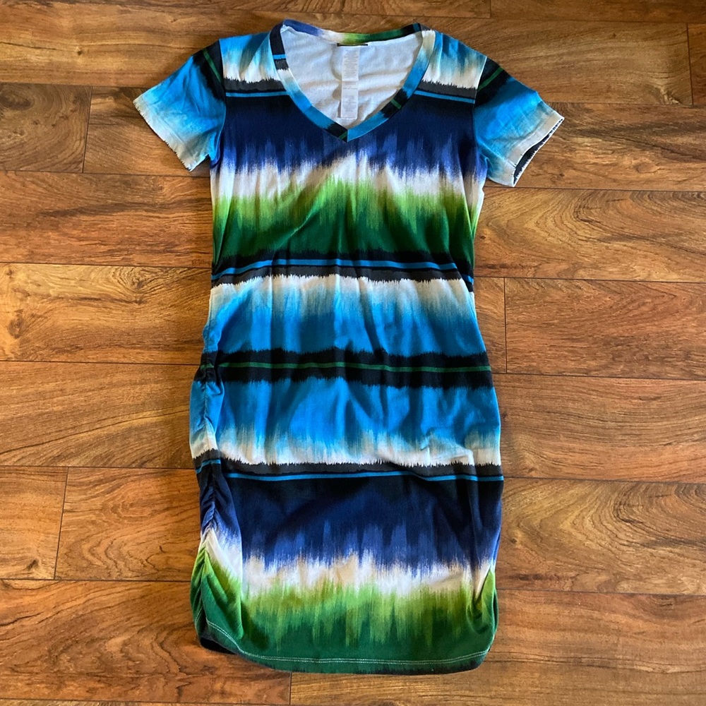 Tommy Bahama Ruched T-Shirt Dress.